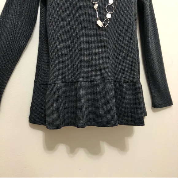 Jane and Delaney Long Sleeve Waffle Fabric Top - Picture 3 of 7